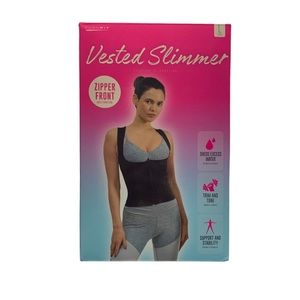 Form Fit Women's Vested Slimmer Waist Trainer Black Size Large